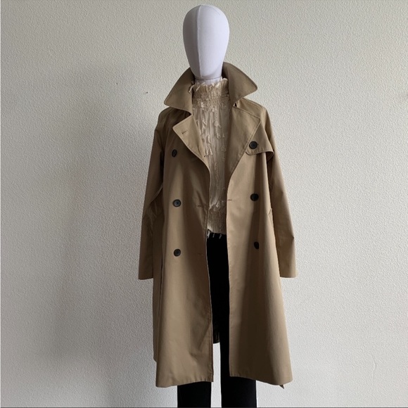 Baby Phat Double-Breasted Designer’s Trench Coat Camo Green Leopard Satin - Picture 7 of 16